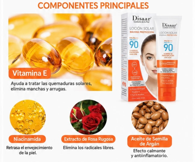Loción de protección solar de alta potencia BrightShield"