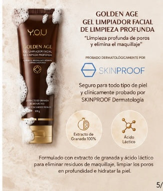 Limpiador de espuma de rejuvenecimiento de la Edad de Oro"
