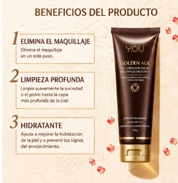 Limpiador de espuma de rejuvenecimiento de la Edad de Oro"