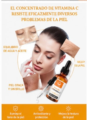 Suero avanzado de vitamina C para iluminar la cara y las manchas oscuras