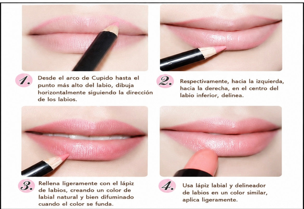 Lápiz de delineador de labios impermeable de larga duración ⭐ (Mejor en general)