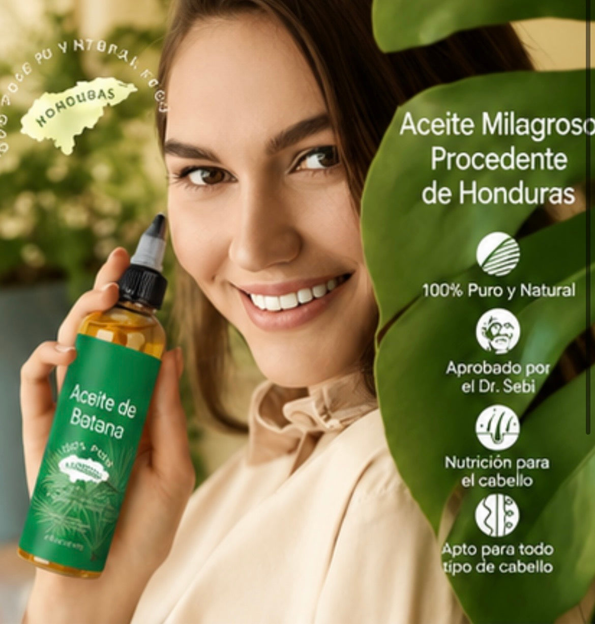 Aceite para el crecimiento y reparación del cabello Batana