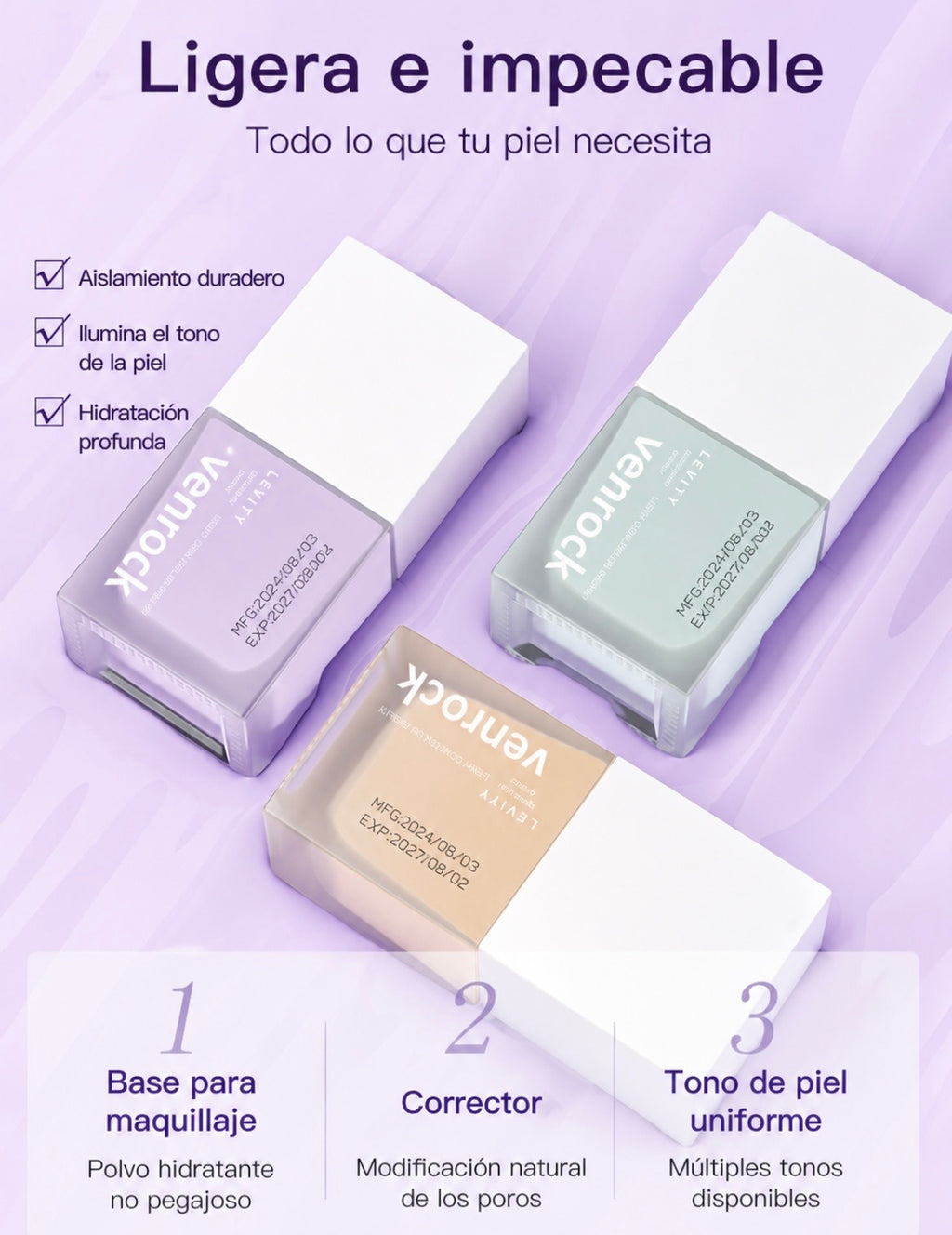 Prebase Correctora 2 en 1 | Primer Facial de Larga Duración | ModaViva