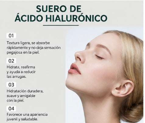 Suero de ácido hialurónico puro | Fórmula de hidratación profunda y relleno