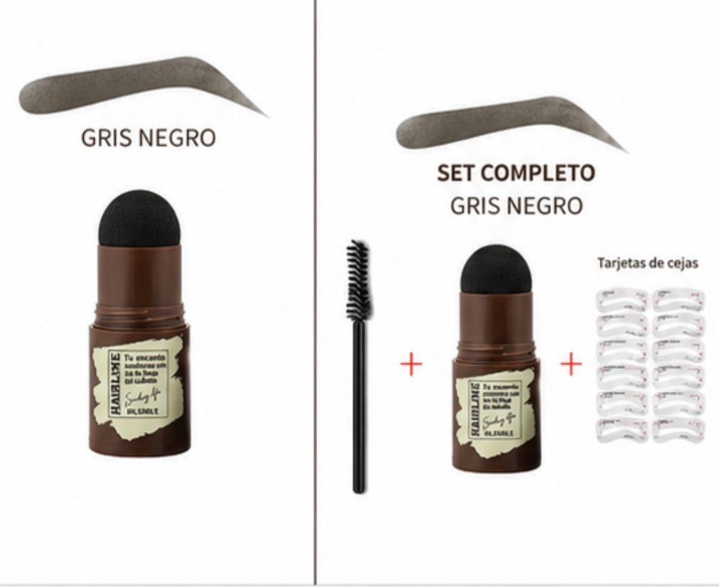Kit de Sello para Cejas One Step - Plantillas y Larga Duración a Prueba de Agua