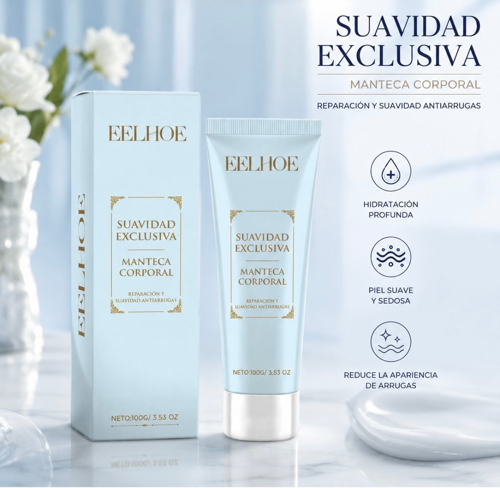 Exclusiva manteca corporal suavizante - Crema nutritiva y reafirmante profunda