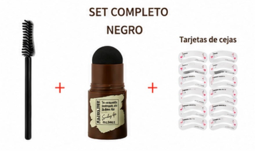 Kit de Sello para Cejas One Step - Plantillas y Larga Duración a Prueba de Agua